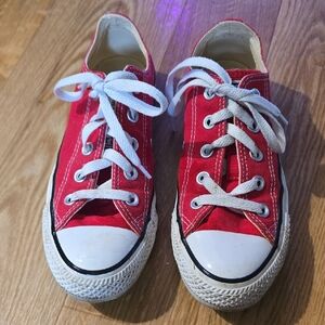 Converse Red and White Sneakers